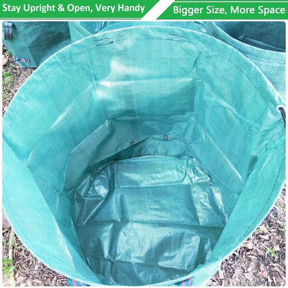 Standard 2-Pack 16 Gallon Yard Lawn Garden Bags (D18, H15 inch) with Gardening Gloves, Yard Waste