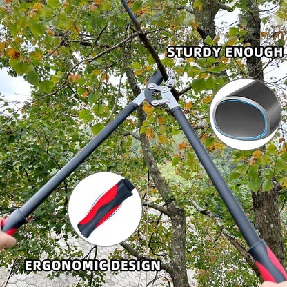 Loppers for Tree Trimming, Heavy Duty Branch Cutter Tree Clippers with Compound Action, Chops Thick