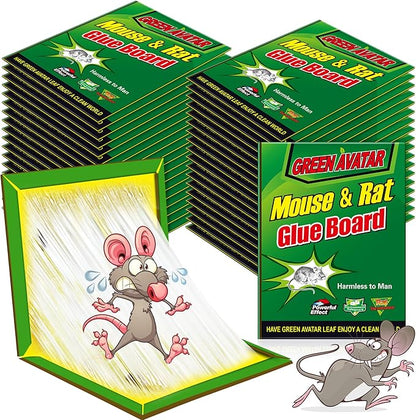 Ezoon 36 Pack Large Mouse Glue Traps with Enhanced Stickiness, Sticky Rat Traps, Sticky Snake Trap