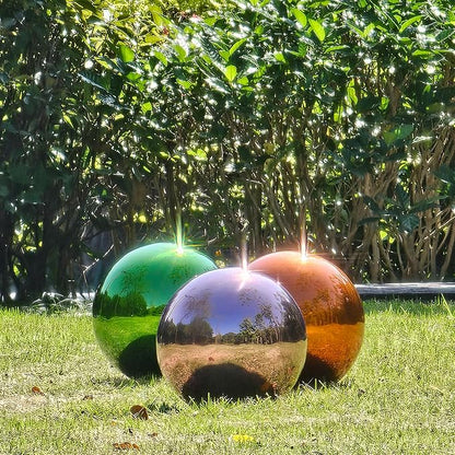 Stainless Steel Gazing Globe Mirror Ball, Decorative Gazing Balls for Garden, Reflective Smooth