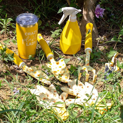 Sunflower Gardening Gifts for Women, Garden Tool Set, Heavy Duty Gardening Hand Tools with Garden