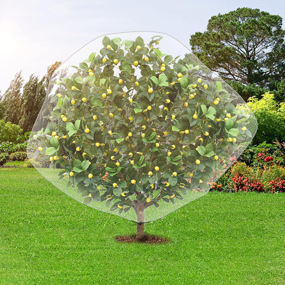 8.2 x 6.5 Feet Large Fruit Tree Netting, Insect Bird Barrier Tree Net with Drawstring, Garden Bird