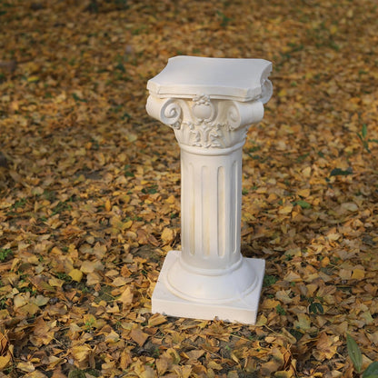 Classical Greek Ionic Order Column with Retro Old Style for Indoor Outdoor Garden Decor or Display
