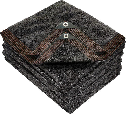 winemana 50% Black Shade Cloth, 14 x 20 FT Durable Mesh Tarp with Grommets, Garden Sunblock Shade