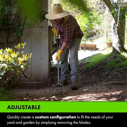 Yard Butler- Rotary Cultivator - Durable Garden Cultivator for Healthy Soil - Customizable Tiller