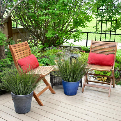 48PCS 17.3" Fake Plants Artificial Wheat Grass Greenery Plastic Plants Fake Grass Artificial Plants