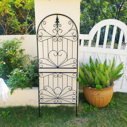 SCENDOR Heavy-Duty Metal Garden Trellis for Climbing Plants, 59" H x 22" W Rust-Proof Outdoor Plant