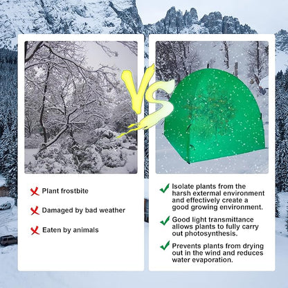 40″*40″*31″ Winter Plant Warm Covers - Raised Bed Cover, Garden Row Accelerator, Warm Tent Freeze