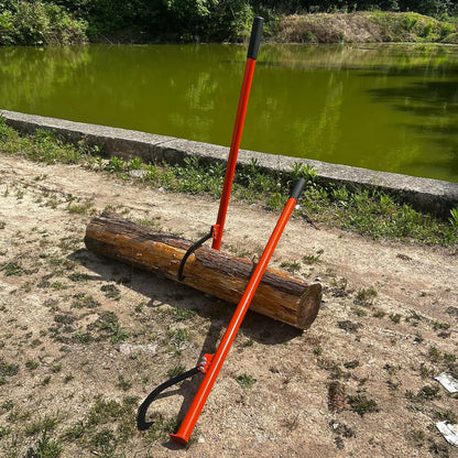 58 in Felled Cant Hook Logging Tool - Cant Hook Log Roller Tool, max 19 Inch Opening Felling Log