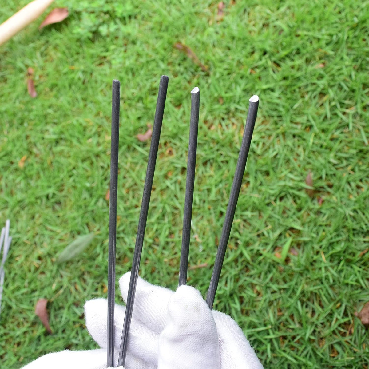 MySit 6" Garden Staples Landscape Stakes Ground Pins 200 Pack, Lawn Staples Weed Fabric Staple