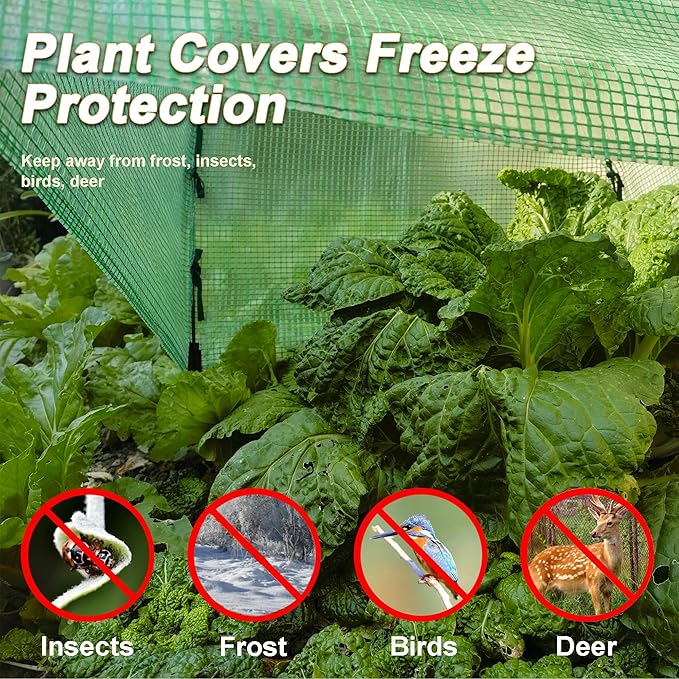 24.5″ *24.5″ *20.5″ Winter Plant Warm Covers - Raised Bed Cover, Warm Tent Freeze Protection