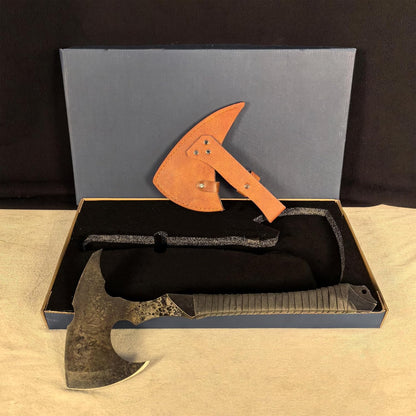 SV Handmade cast Manganese Steel Chopping Blade Sword, Full Tang, Outdoor, Hunting, Camping
