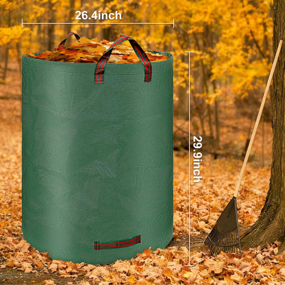 Reusable Leaf Storage Bag, 72 Gallon Large Capacity - Waterproof & Tear-Resistant Yard Waste Bag