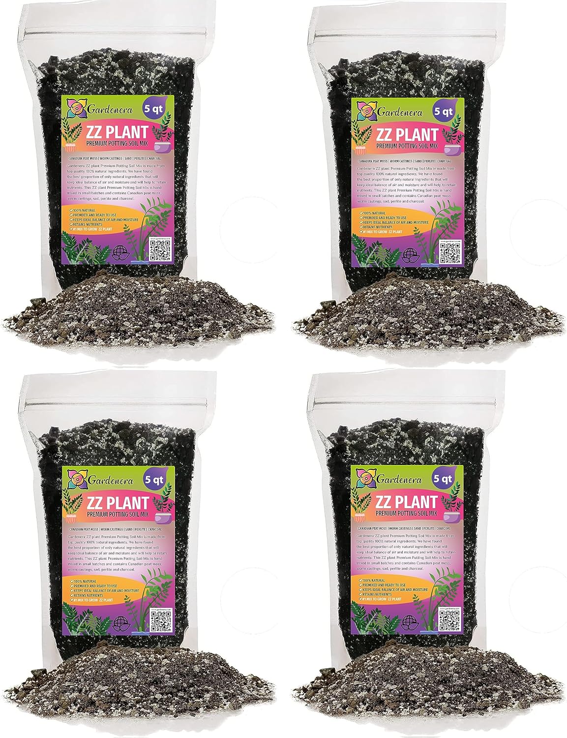 Gardenera Premium ZZ Plant Supreme Potting Mix - Enhanced Soil Health & Efficient Toxin Absorption