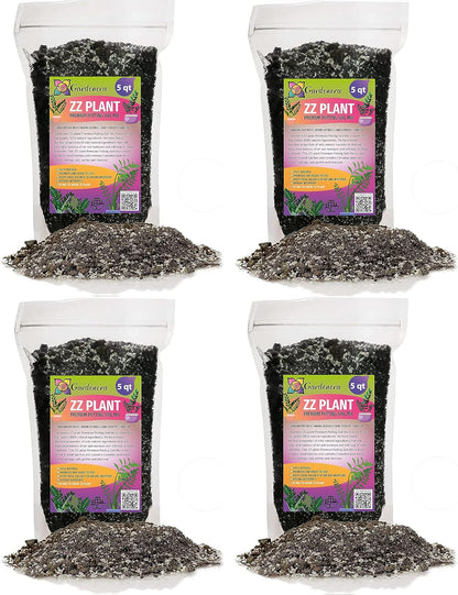 Gardenera Premium ZZ Plant Supreme Potting Mix - Enhanced Soil Health & Efficient Toxin Absorption