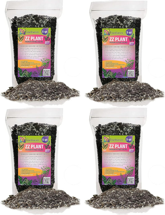 Gardenera Premium ZZ Plant Supreme Potting Mix - Enhanced Soil Health & Efficient Toxin Absorption