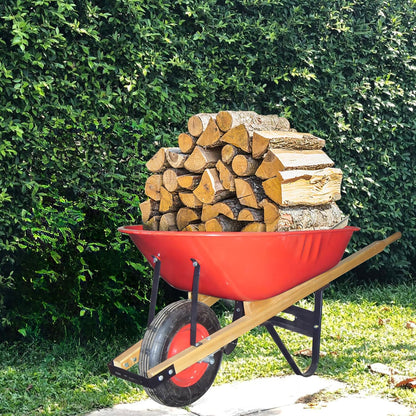 uyoyous 1 Pair Wheelbarrow Handles Replacement 59" Wood Wheel Barrow Replacement Handle Kit with 2