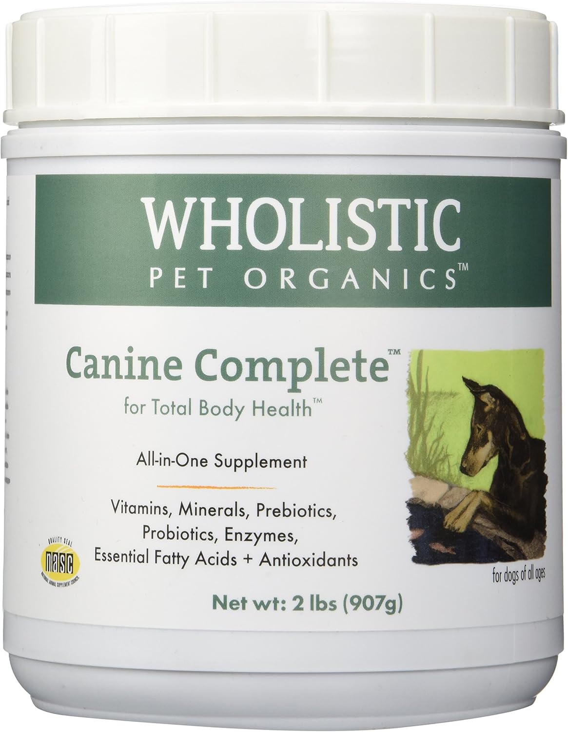 Wholistic Pet Organics Canine Complete - Dog Multivitamin Powder - 2 Lb - Daily Dog Vitamins and