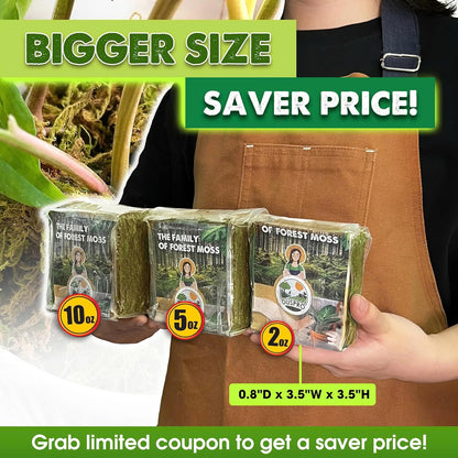 DUSPRO Dried Moss for Potted Plants, Forest Orchid Moss for Potting Mix, Sphagnum Potting Moss for