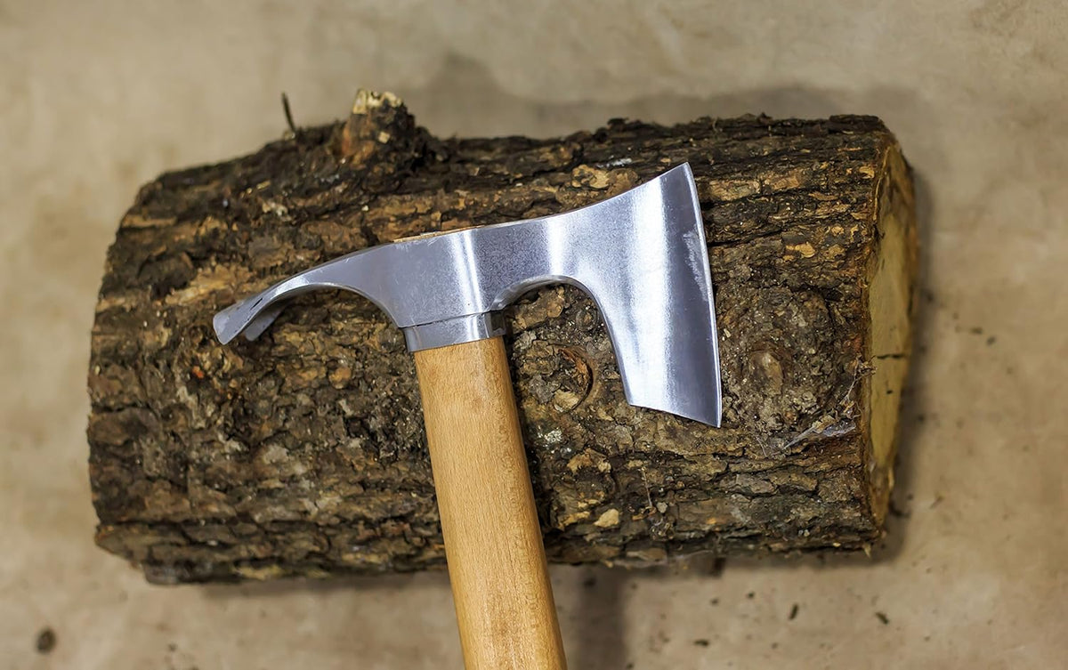 Bearded Hatchet/Axe Combined with Curved Adze Blade - Bowl Makers Tool by mapsyst