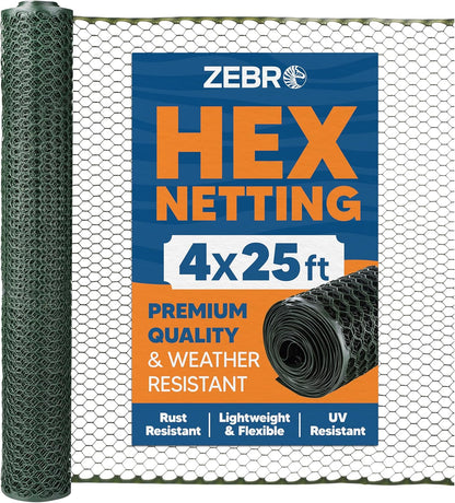 Zebro Plastic Chicken Wire Fence – Flexible Poultry Netting & Garden Fence for Chicken Coops