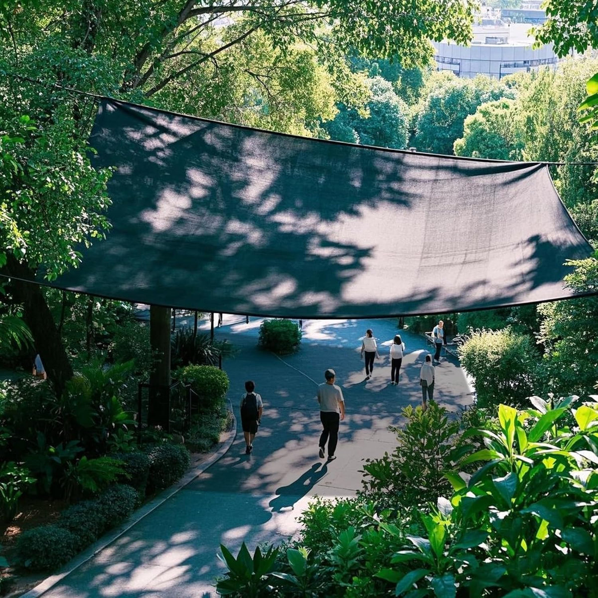 winemana 70% Black Shade Cloth, 6.6 x 10 FT Mesh Tarp with Grommets, Garden Sunblock Shade Cloth