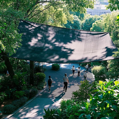 winemana 70% Black Shade Cloth, 6.6 x 10 FT Mesh Tarp with Grommets, Garden Sunblock Shade Cloth