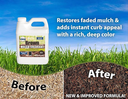 Sanco Industries MulchWorx Brown Mulch Color Concentrate - 2,800 Sq. Ft. - Rich Dark Brown Mulch