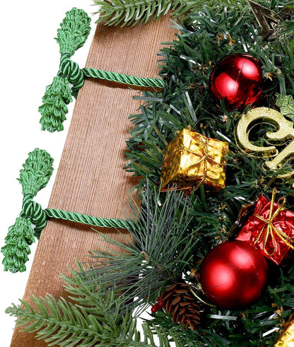 Shappy 6 Pieces Christmas Garland Banister Ties Christmas Decorative Reusable and Flexible Twist