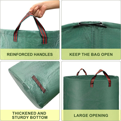 Reusable Leaf Storage Bag, 72 Gallon Large Capacity - Waterproof & Tear-Resistant Yard Waste Bag