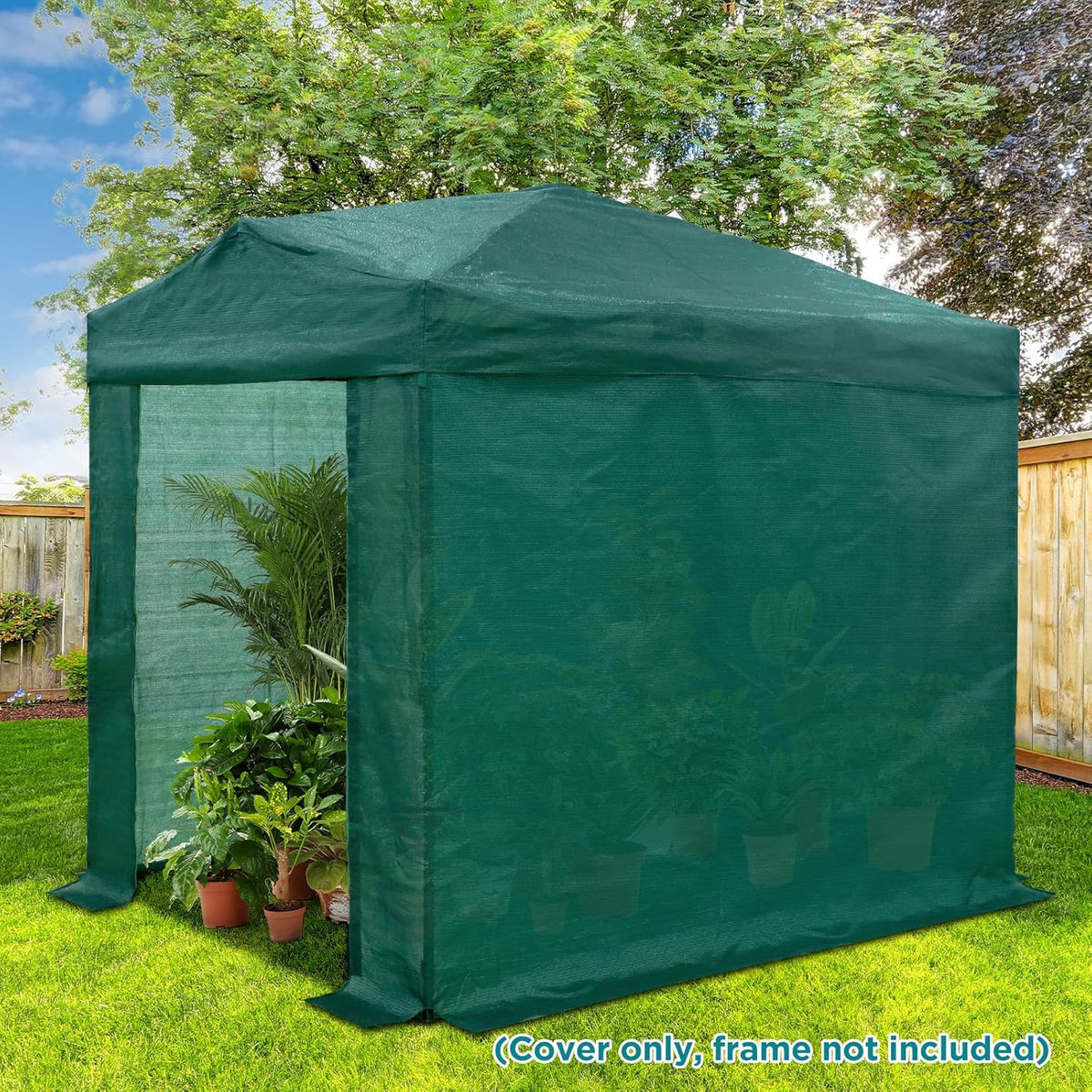 EAGLE PEAK Replacement Mesh Cover for 8x6 Portable Walk-in Pop up Greenhouse, Front and Rear