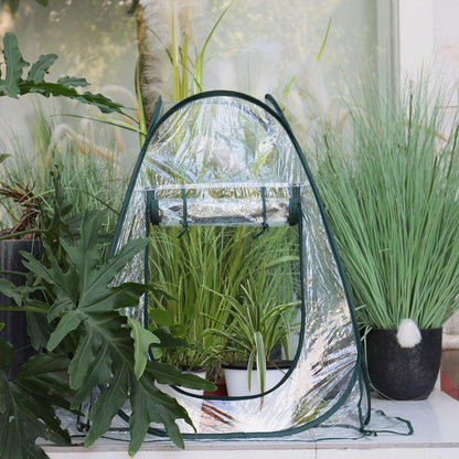 Gardzen 27"x27"x31" Pop up Grow Greenhouse Small Greenhouse, Portable Plant Flowers Mini Green