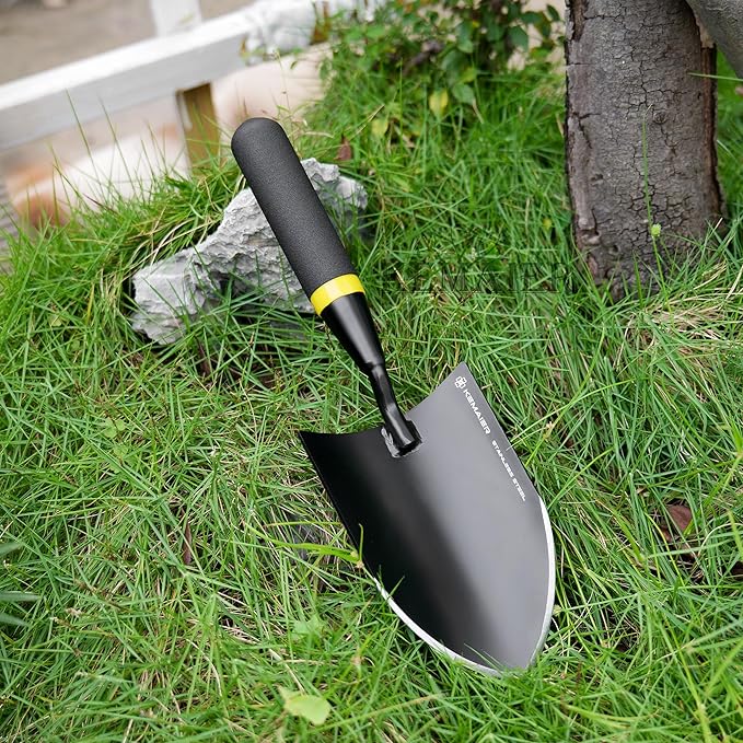 Heavy Duty Stainless Steel Garden Trowel and Shovel, Easy Digging and Weeding, Durable Garden Tools