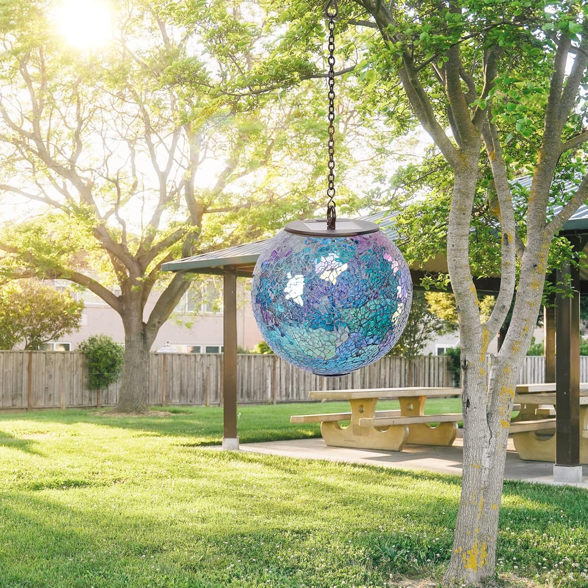 Solar Hanging Lantern Solar Outdoor Lanterns Mosaic Gazing Ball Outdoor Hanging Lights Outdoor