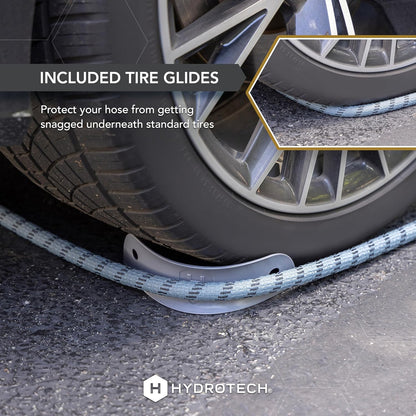 Hydrotech 60 ft Garden Hose – Patented Force Control, Burst-Proof, Lightweight, Flexible, No-Kink