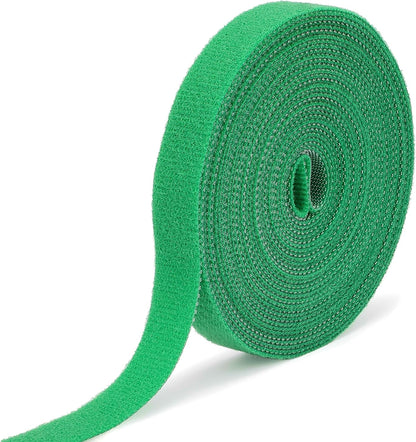 Reusable Plant Ties for Climbing Plants Hook and Loop Green Nylon Plant Straps Tape Double Sided