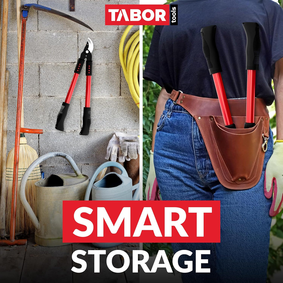 TABOR TOOLS GL18A Small Bypass Lopper, Short Bypass Tree Trimmer, Chops Branches with Ease, Branch