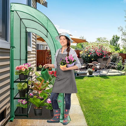 EAGLE PEAK 3 Tier Lean to Portable Greenhouse, Heavy-Duty Indoor & Outdoor Garden with Wire