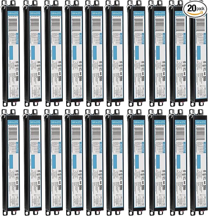 OHLECTRIC 20 Pack - Replacement for ICN1P32-SC 1 Lamp - T8 Fluorescent Ballast, Electronic Ballast