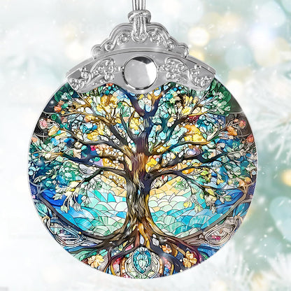 Tree of Life Stained Glass Suncatcher - Holidays & Christmas Tree Ornament, Decor & Gifts