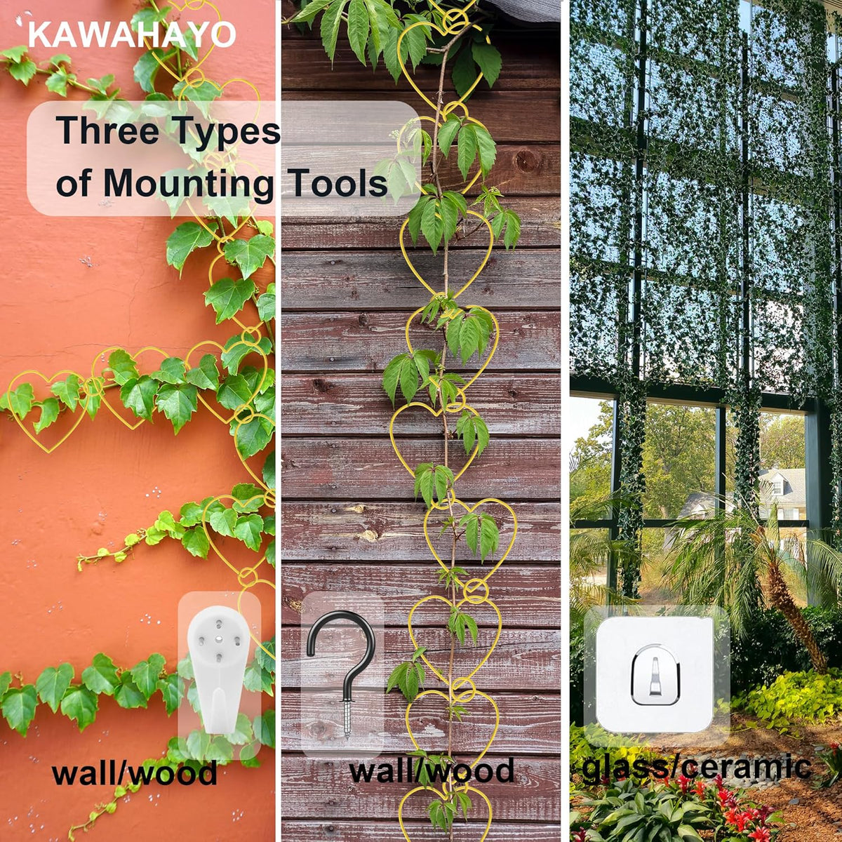 20 Pcs Chain Trellis for Climbing Plants Indoor Outdoor, Plant Trellis, Garden Plant Wall Trellis