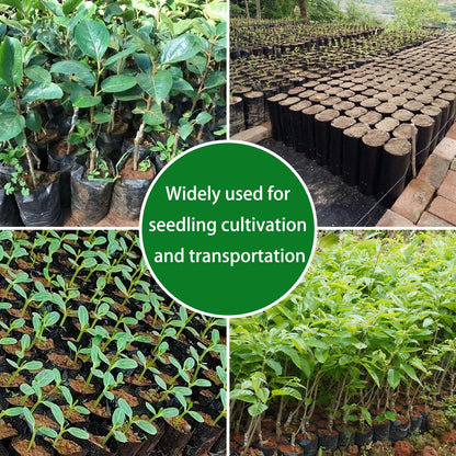 Belit 100 Pcs Plant Nursery Bags, Plastic Seedling Pots Container for Fruit Tree, Flower, Starting