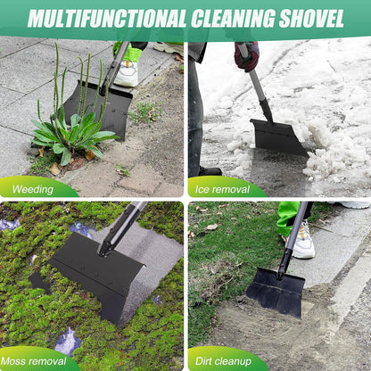 Suchtale 54 Inch Heavy Duty Snow Shovel and Ice Scraper with Adjustable Long Handle