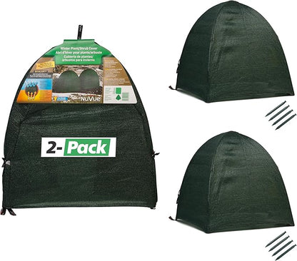 NuVue Products 22252 Winter Snow and Ice Covers for Plants, Shrubs, and Small Trees, Winter Shrub