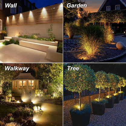 Solar Spot Lights Outdoor, Landscape Spotlights IP65 Waterproof 9.8ft Cable, Dusk to Dawn Solar