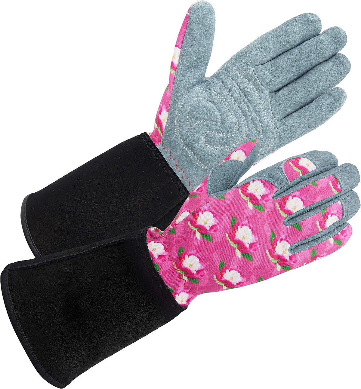 SKYDEER Premium Genuine Deerskin Suede Women's Gardening Gloves, Ultra-Soft Padded, Comfort Fit for
