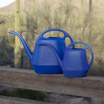 Bloem Aqua Rite Watering Can: 56 Oz - Classic Blue - Large Capacity, Extra Long Spout, Durable