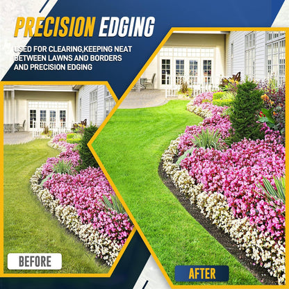 Hand Edger Lawn Tool, Sharp Half Moon Manual Grass Edger Tool with Soft T-Grip Handle for Garden