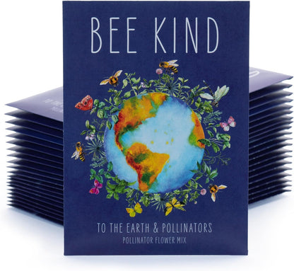Bentley Seed Co. | Bee Kind Planet | Illustrated Bee Flower Seed Packets | Help Pollinators