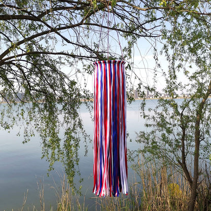 Satin Ribbon Windsock Streamer, Outdoor Decorations for Your Patio, Garden, Yard, Dock and Camper